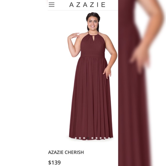 Cabernet Bridesmaids/Evening Gown - Picture 6 of 8